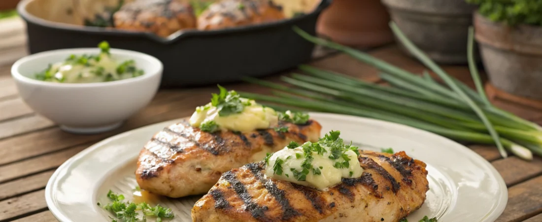 Smoky Backyard Grilled Chicken with Herb Butter